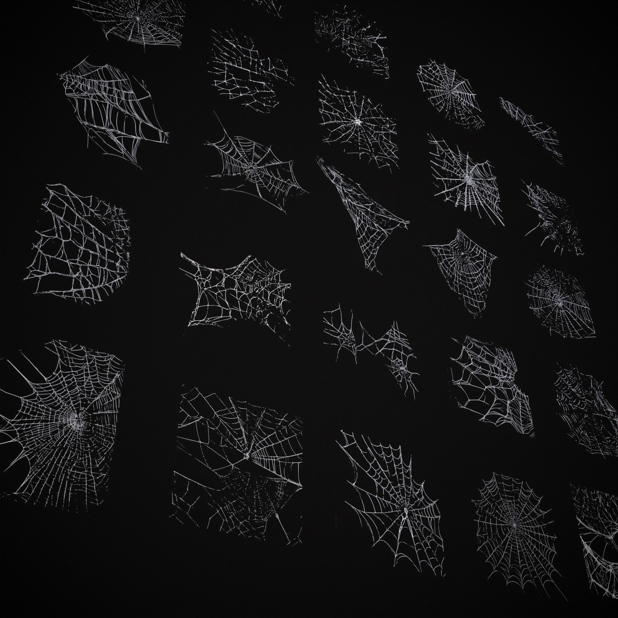 Spider Webs Pack Three Low-poly 3D model_25