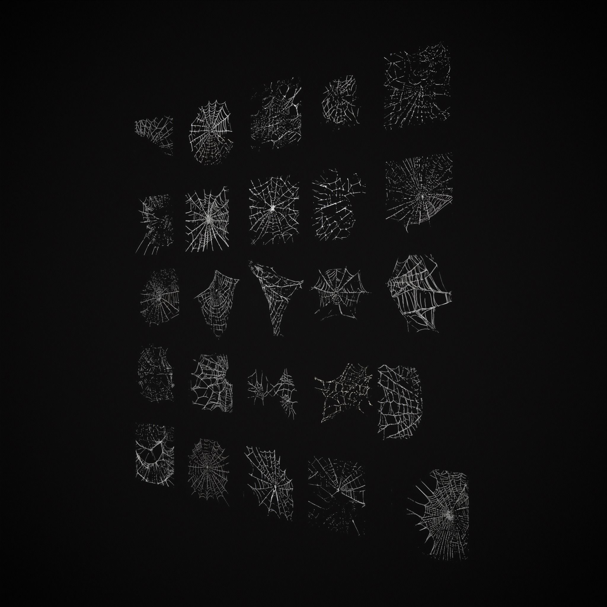 Spider Webs Pack Three Low-poly 3D model_29