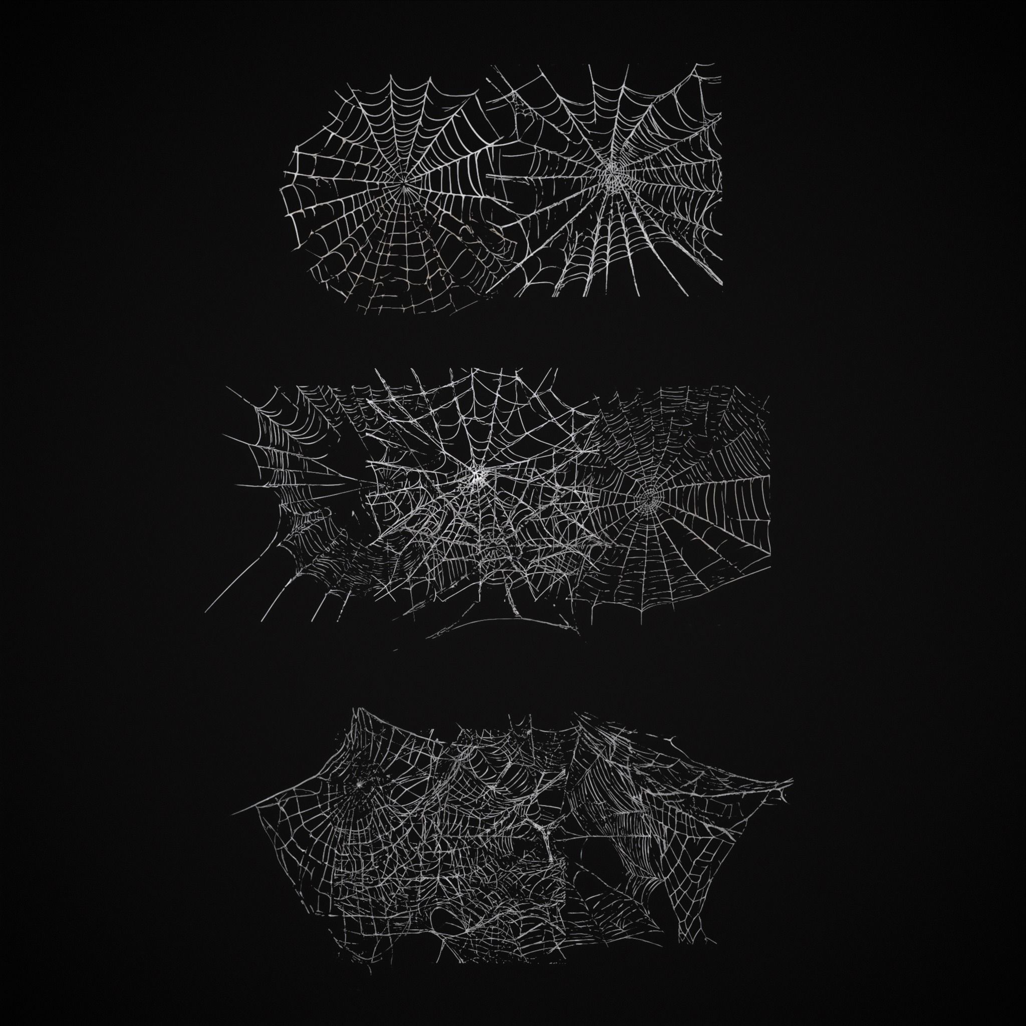 Spider Webs Pack Three Low-poly 3D model_13