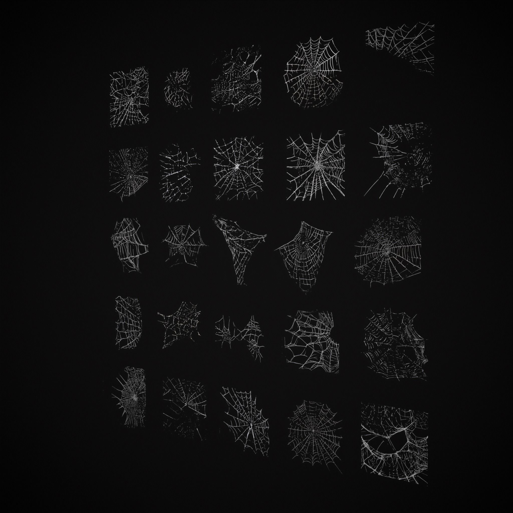 Spider Webs Pack Three Low-poly 3D model_15