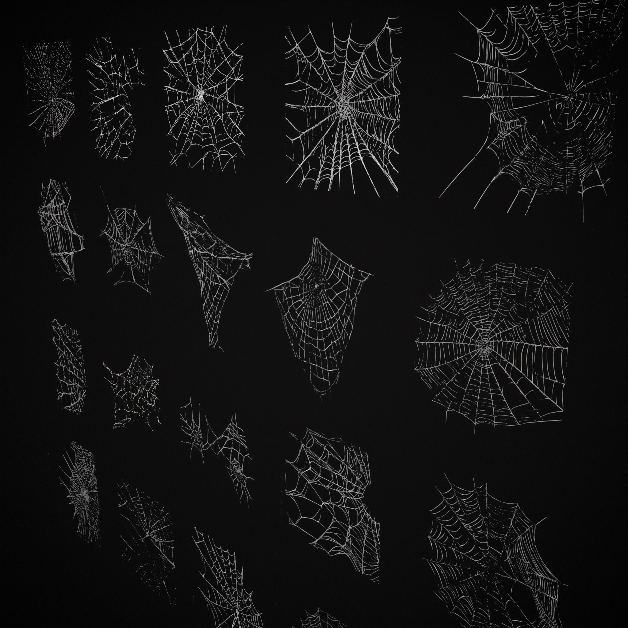 Spider Webs Pack Three Low-poly 3D model_27