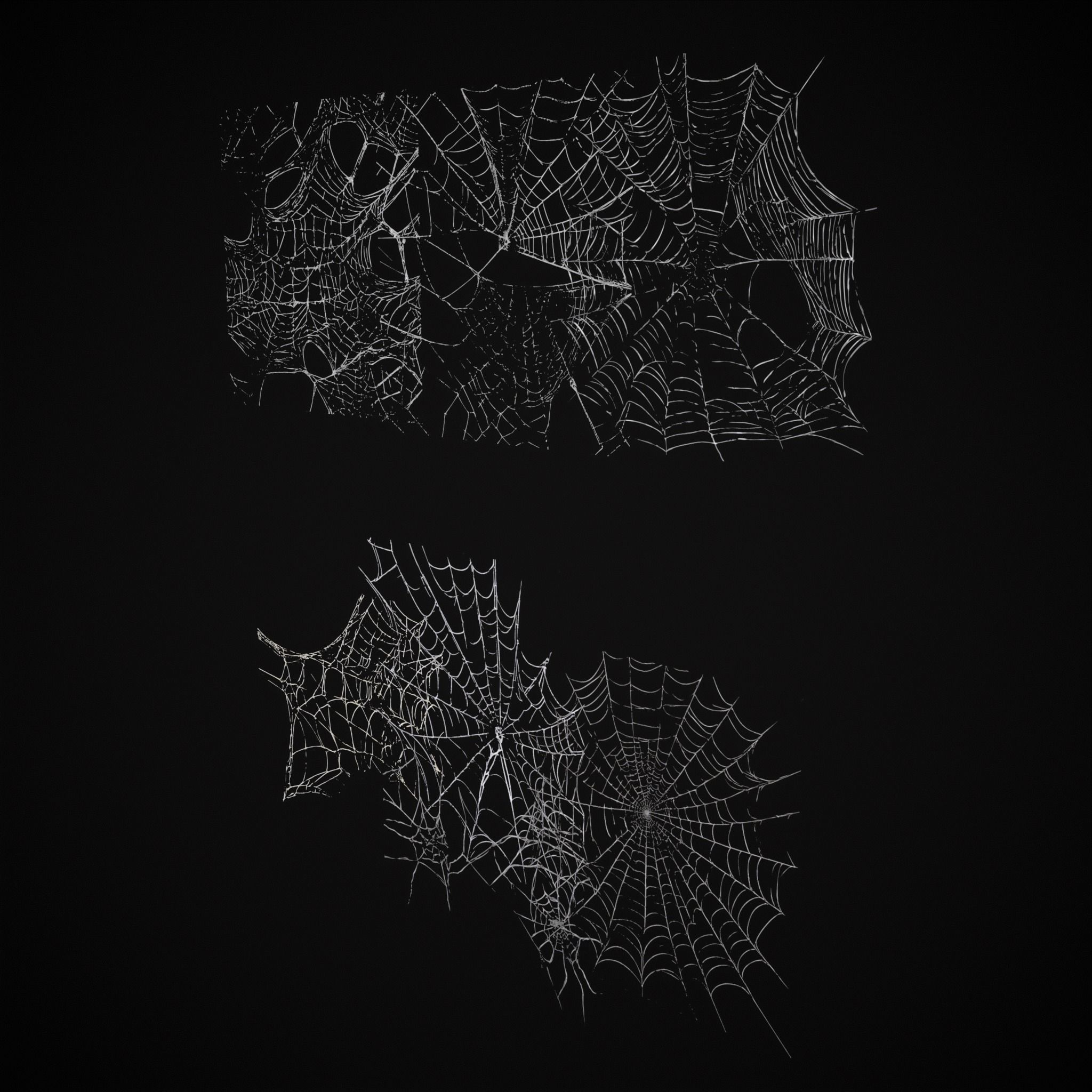 Spider Webs Pack Three Low-poly 3D model_9