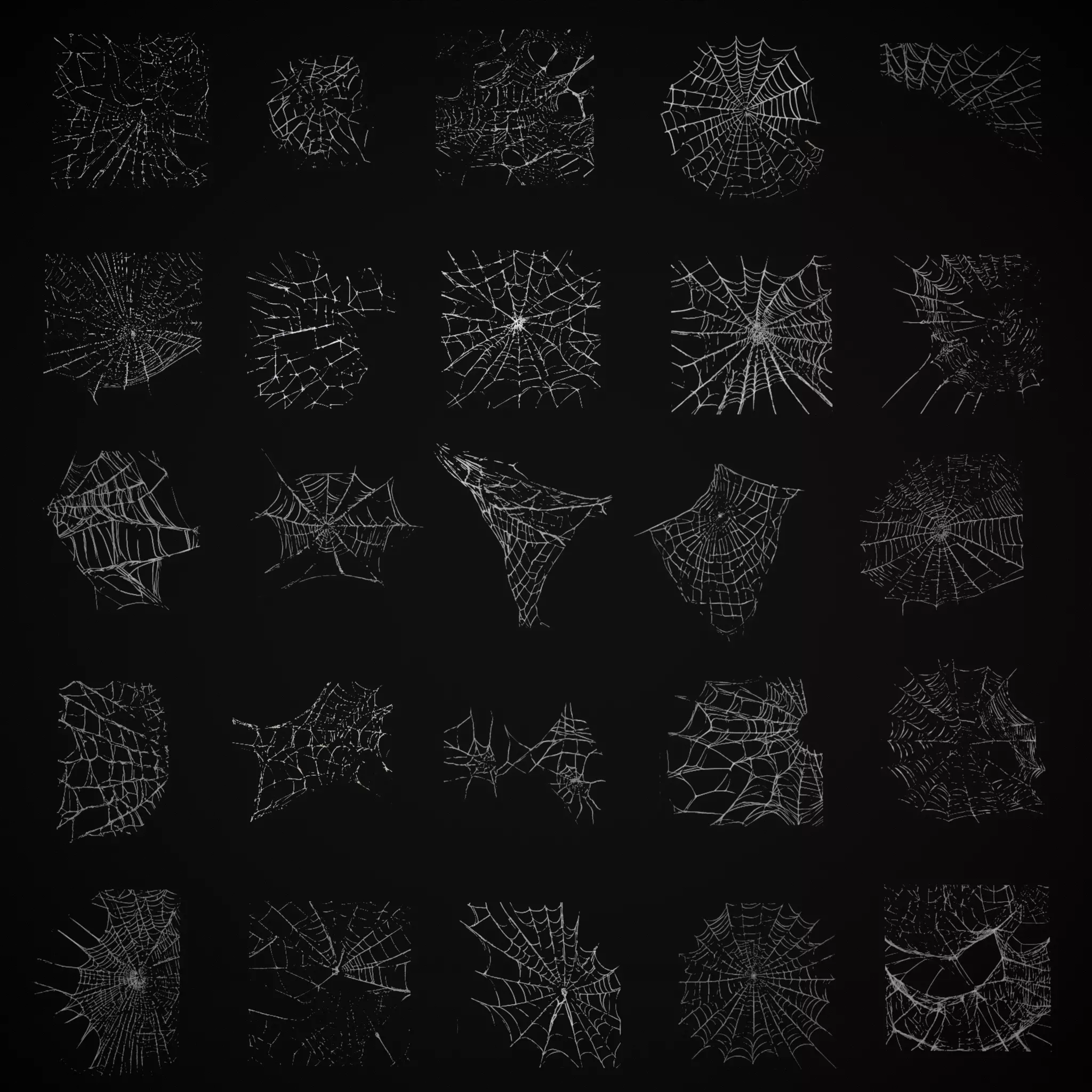 Spider Webs Pack Three Low-poly 3D model_0