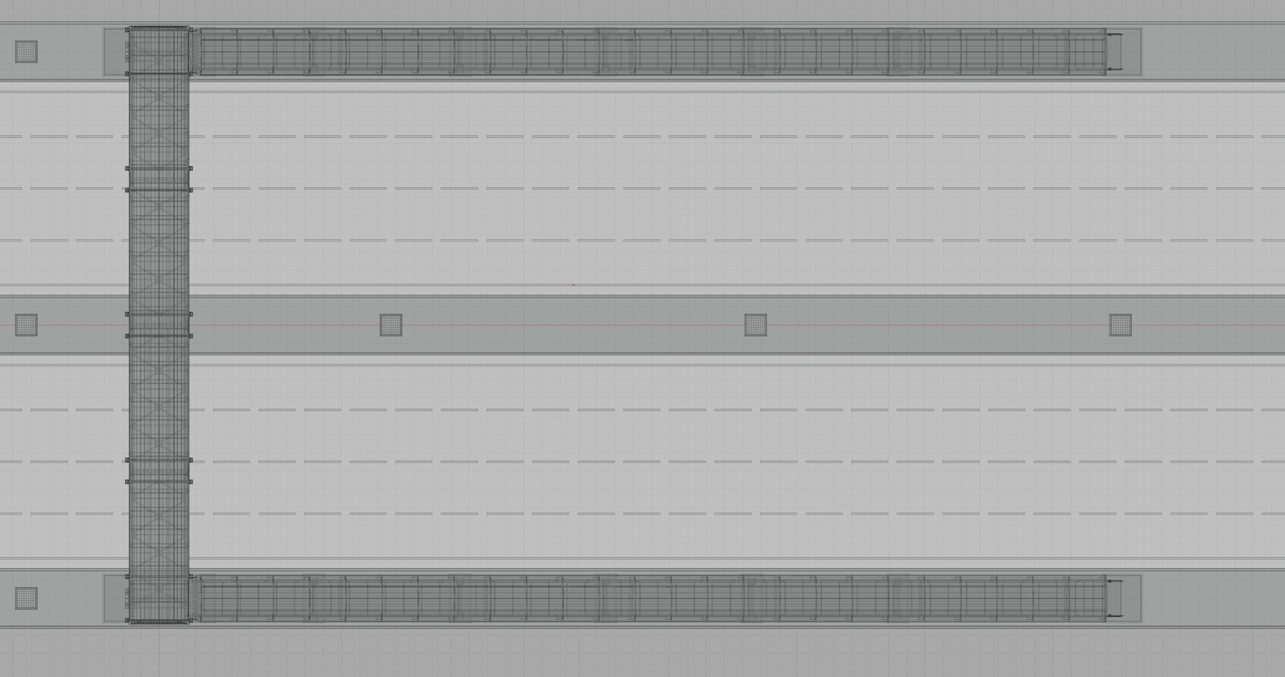 Steel Pedestrian Bridge Type-33 3D model_25