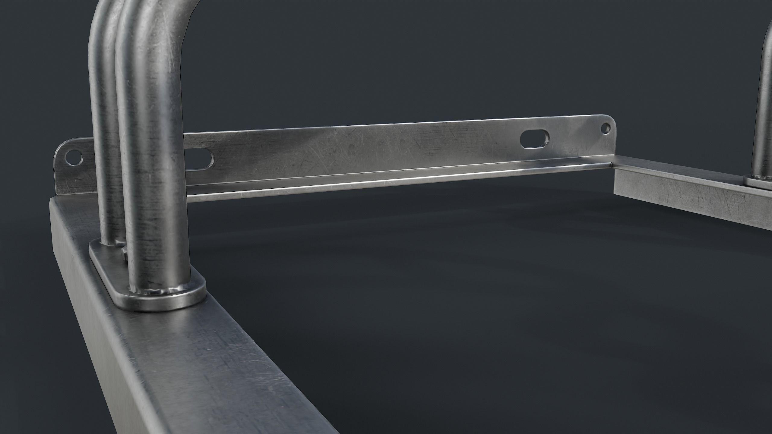 Bike Rack 4 PBR Game Ready Low-poly 3D model_15