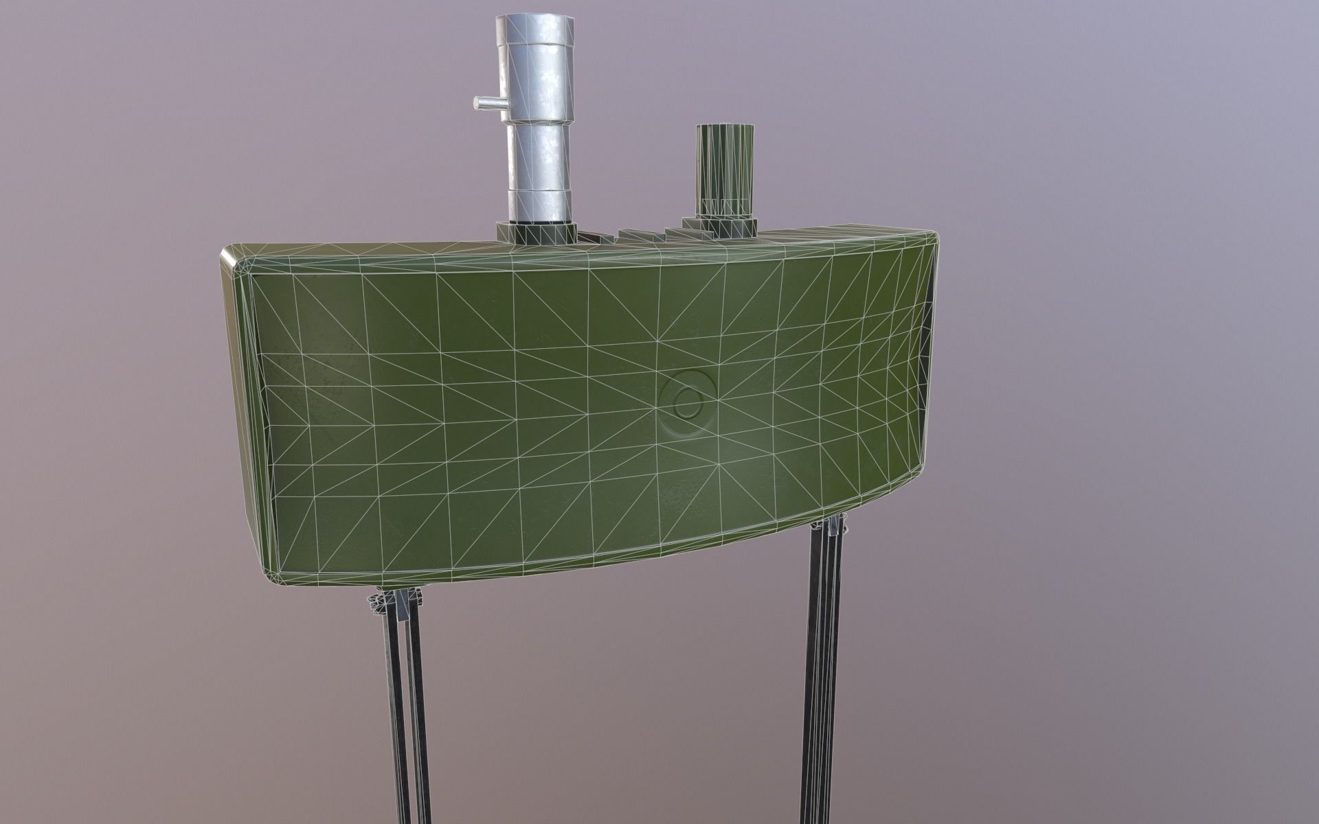 Yugoslav MRUD anti-personnel mine Low-poly 3D model_16