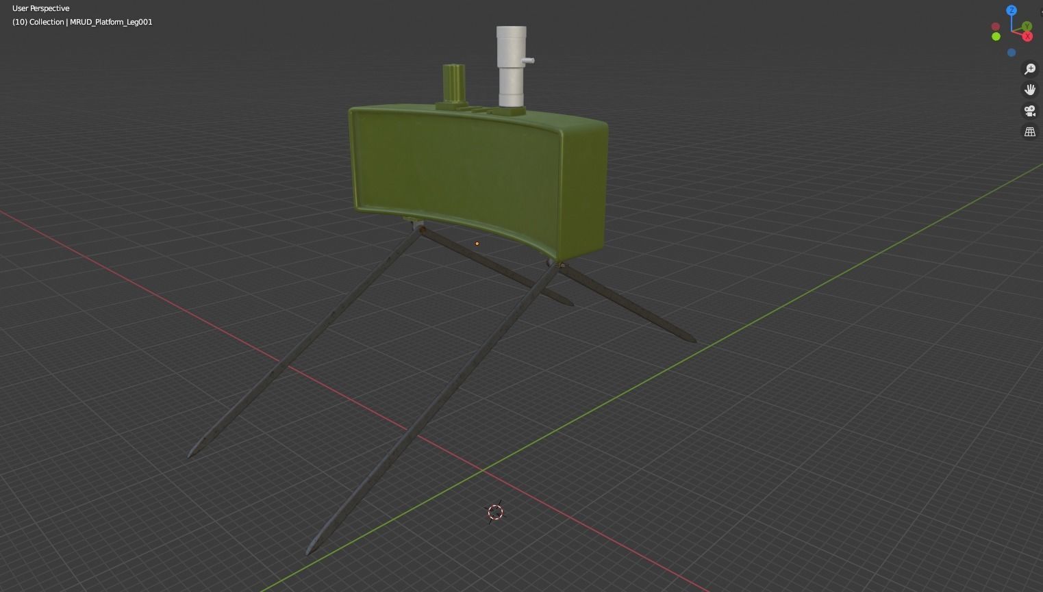 Yugoslav MRUD anti-personnel mine Low-poly 3D model_26