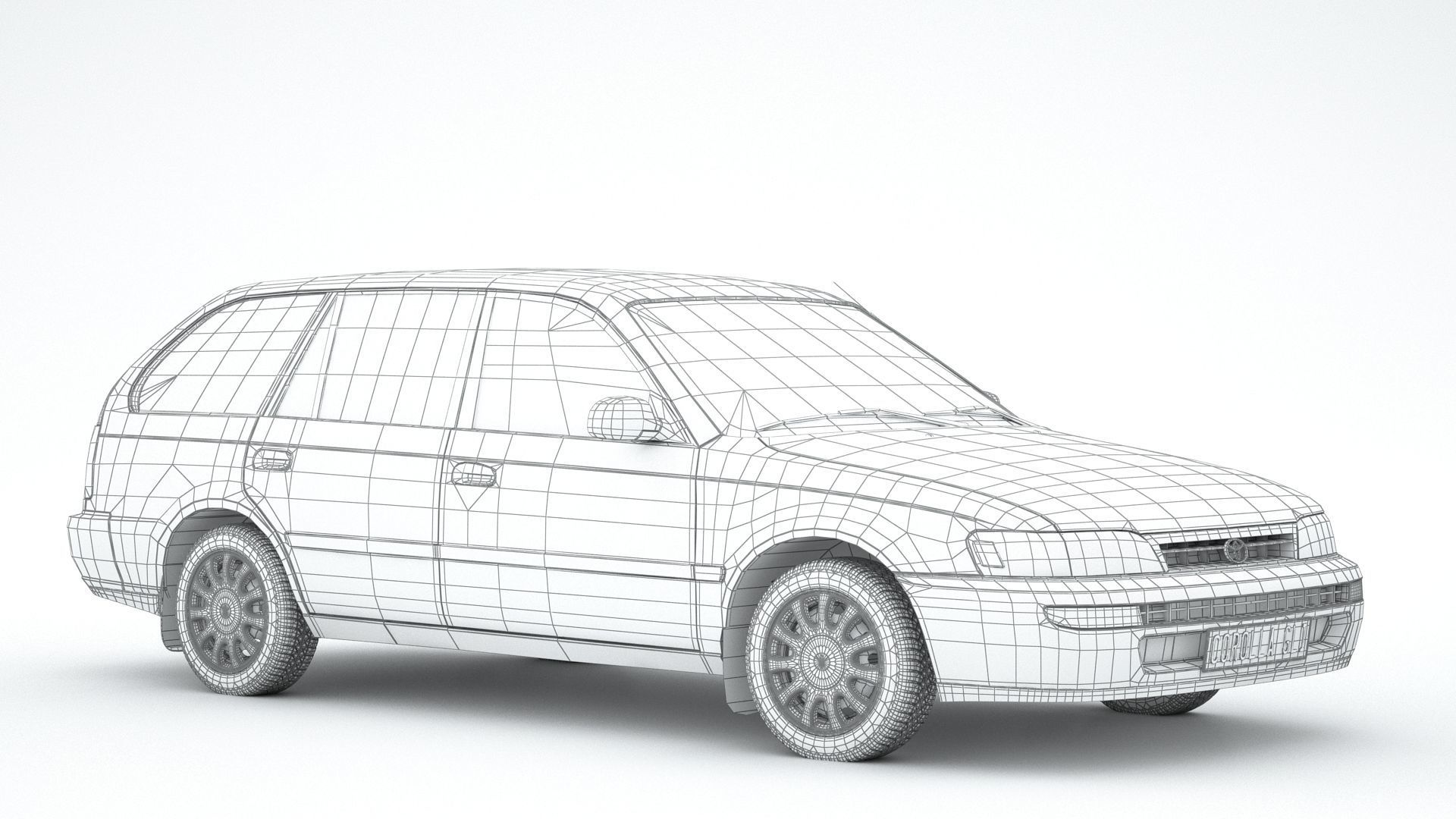 Toyota Corolla AE101 Wagon 3D model_11
