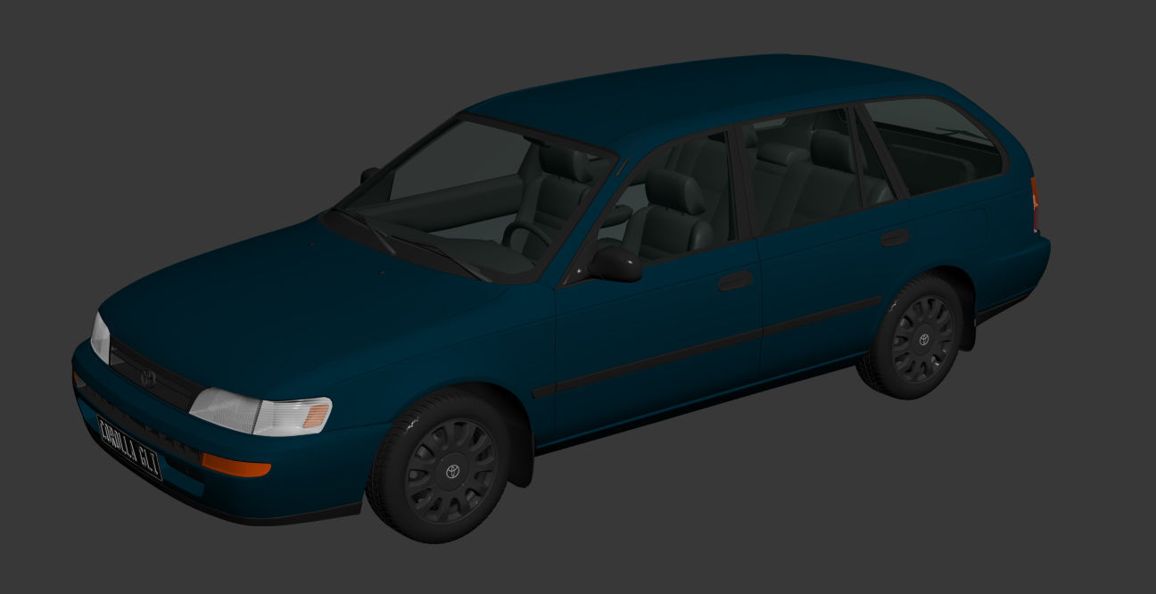 Toyota Corolla AE101 Wagon 3D model_12