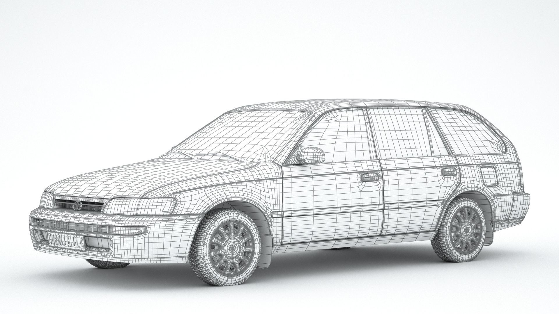 Toyota Corolla AE101 Wagon 3D model_10