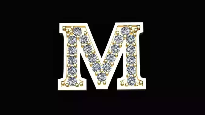 Letter M pendant