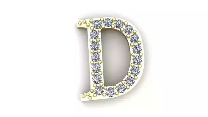 Letter D pendant