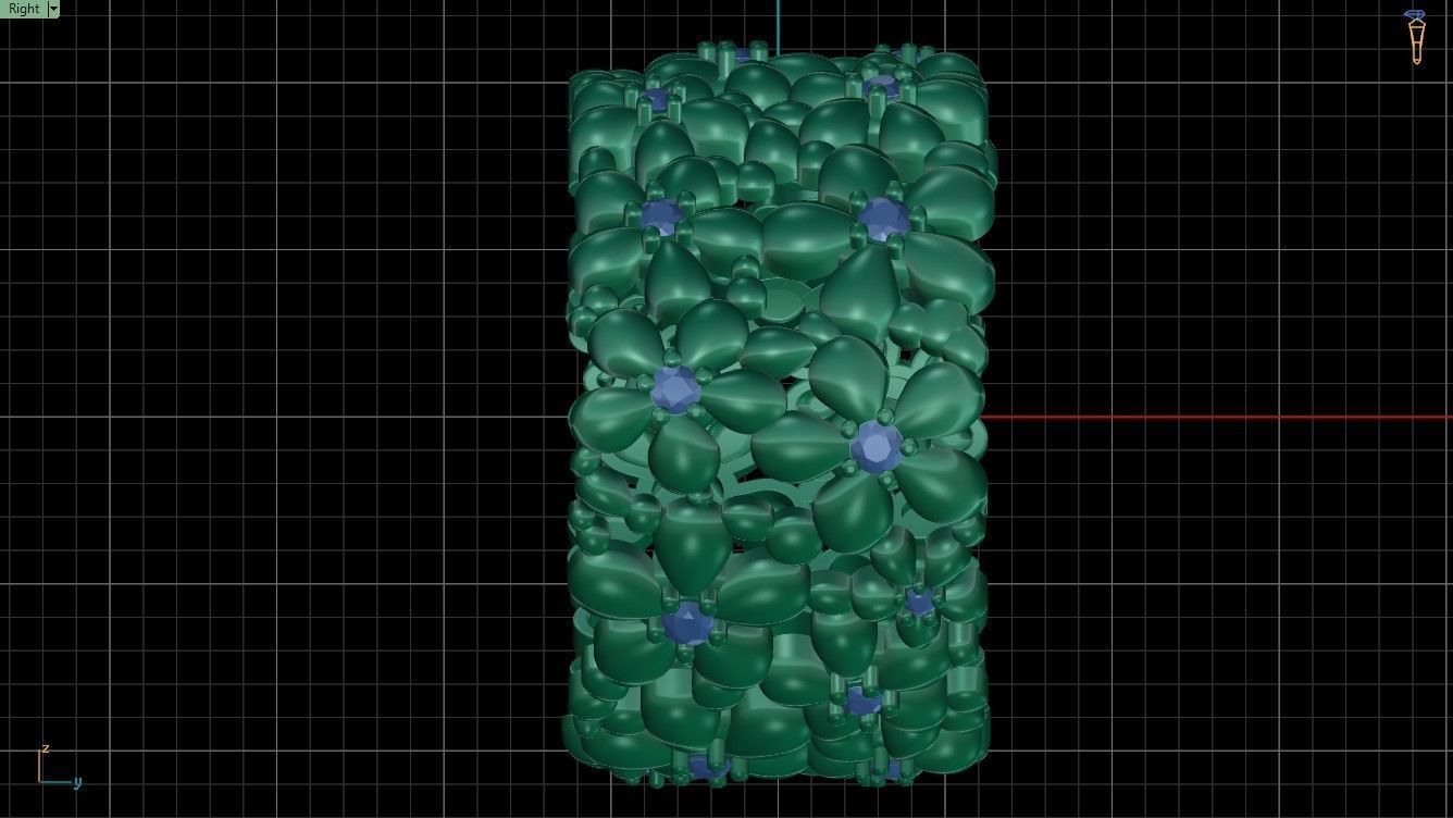 Flowers Rings  3D print model_12