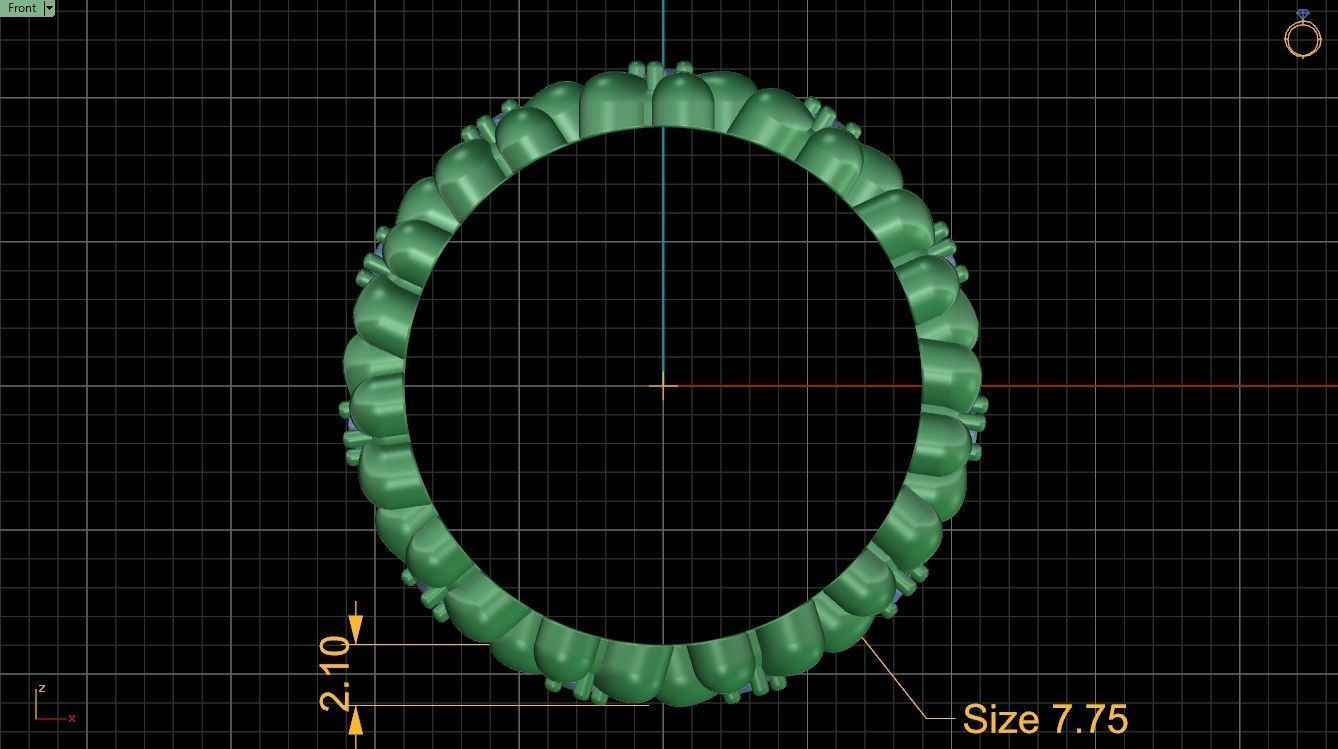 Flowers Rings  3D print model_15