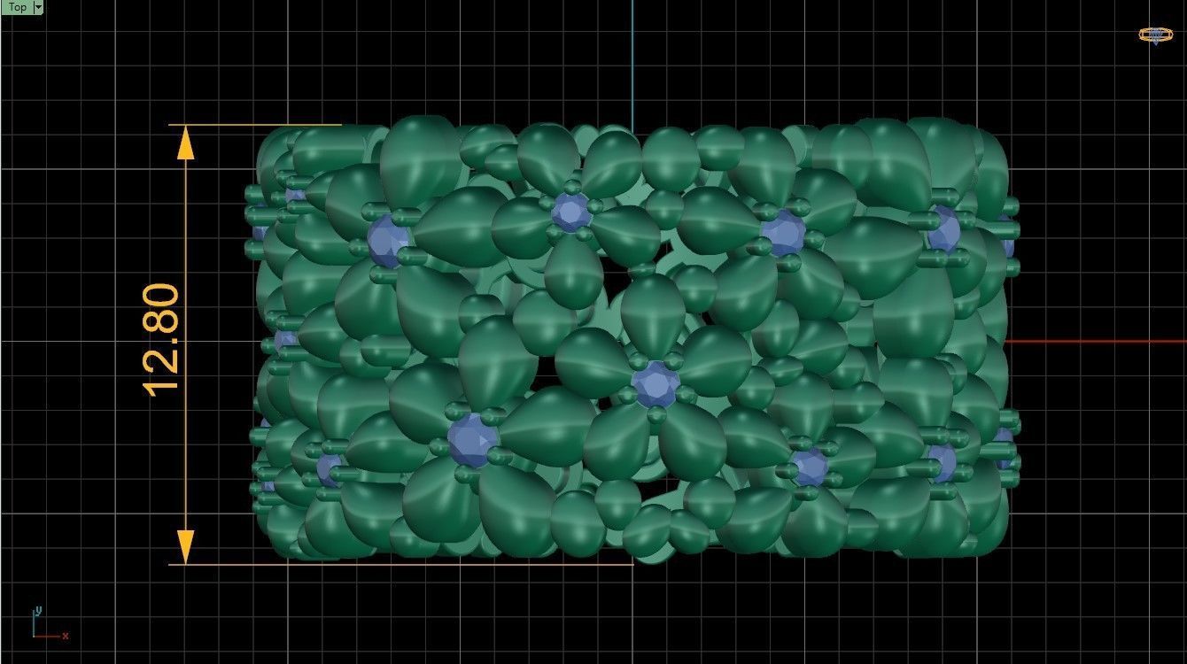 Flowers Rings  3D print model_11