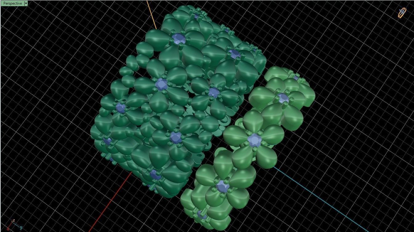 Flowers Rings  3D print model_17