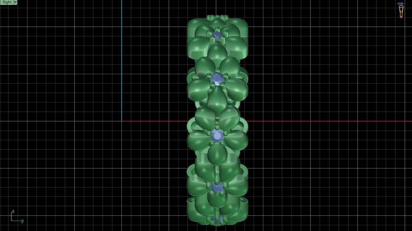 Flowers Rings  3D print model_16