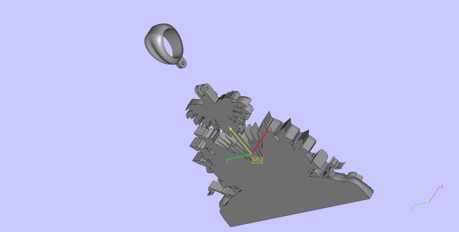 Coat of arms of Haiti Pendant 3D print model 3D print model_14