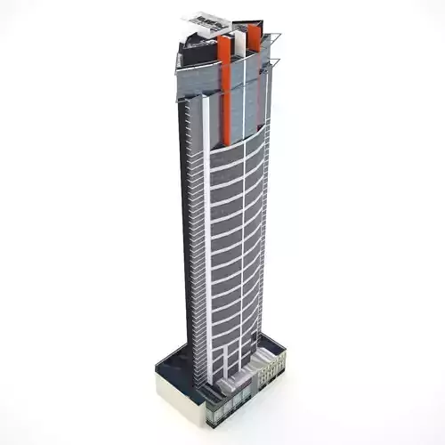 Aurora Tower Low-poly 3D model