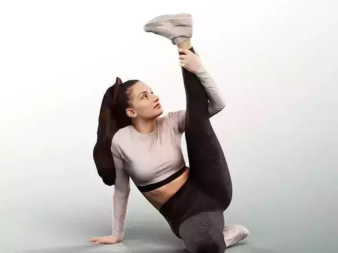 Camila 13024 - Young Woman Stretching Leg