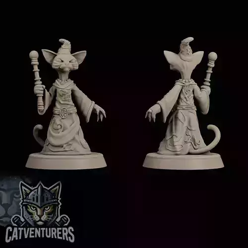 Seraphing Abyssmist Evil Cat Witch 3D print model