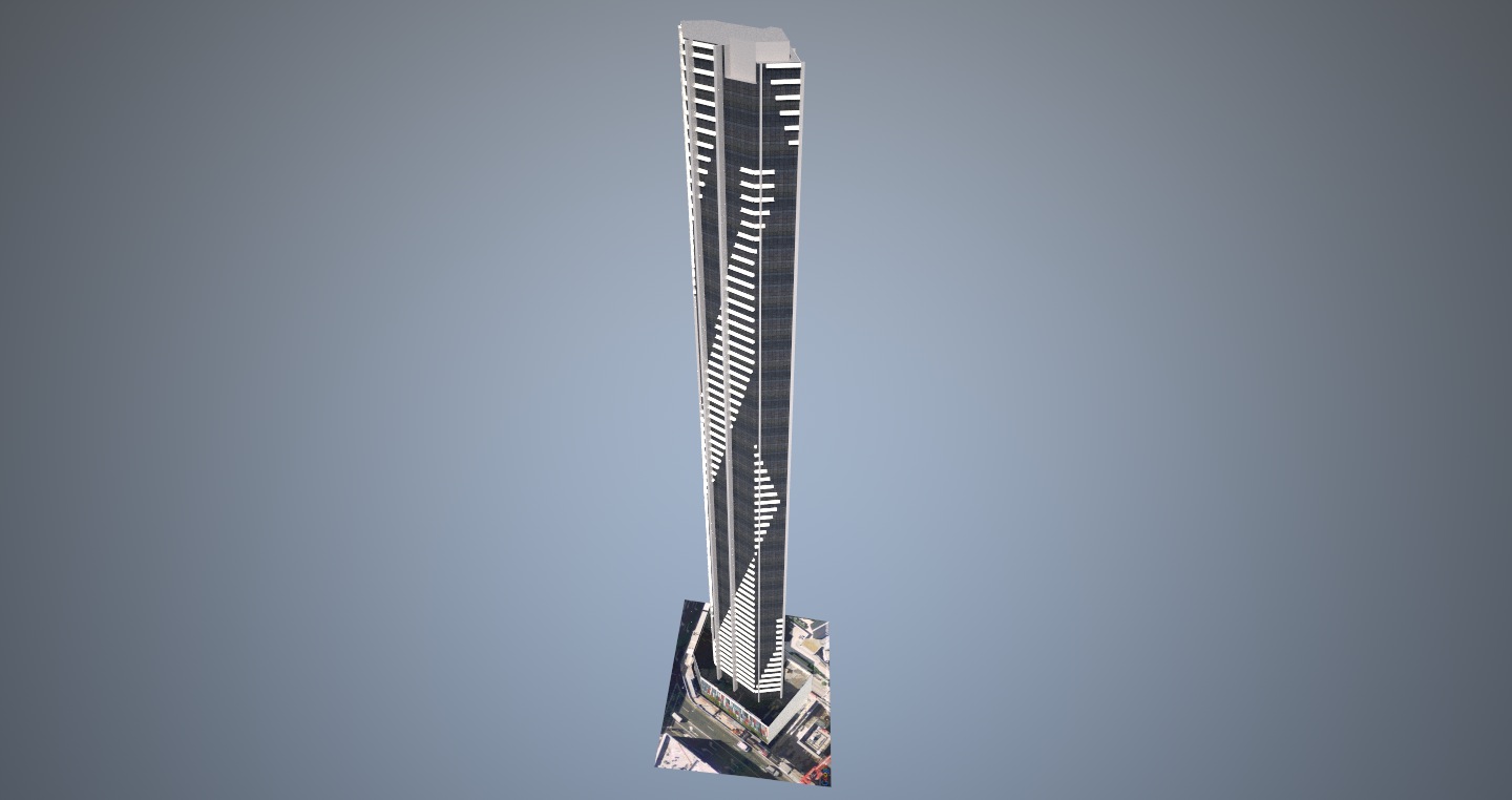 Soleil Apartments - Low poly Low-poly 3D model_2