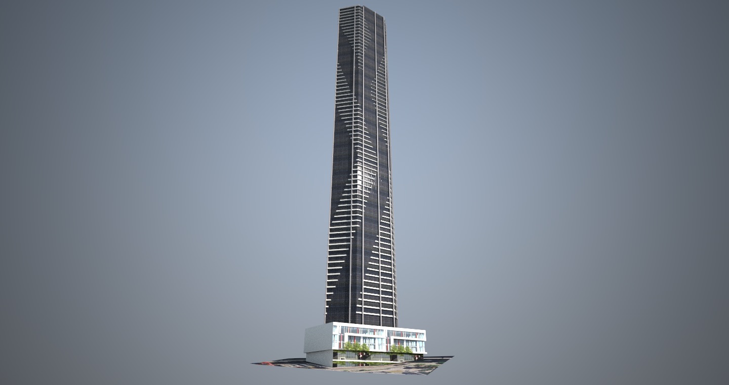 Soleil Apartments - Low poly Low-poly 3D model_3