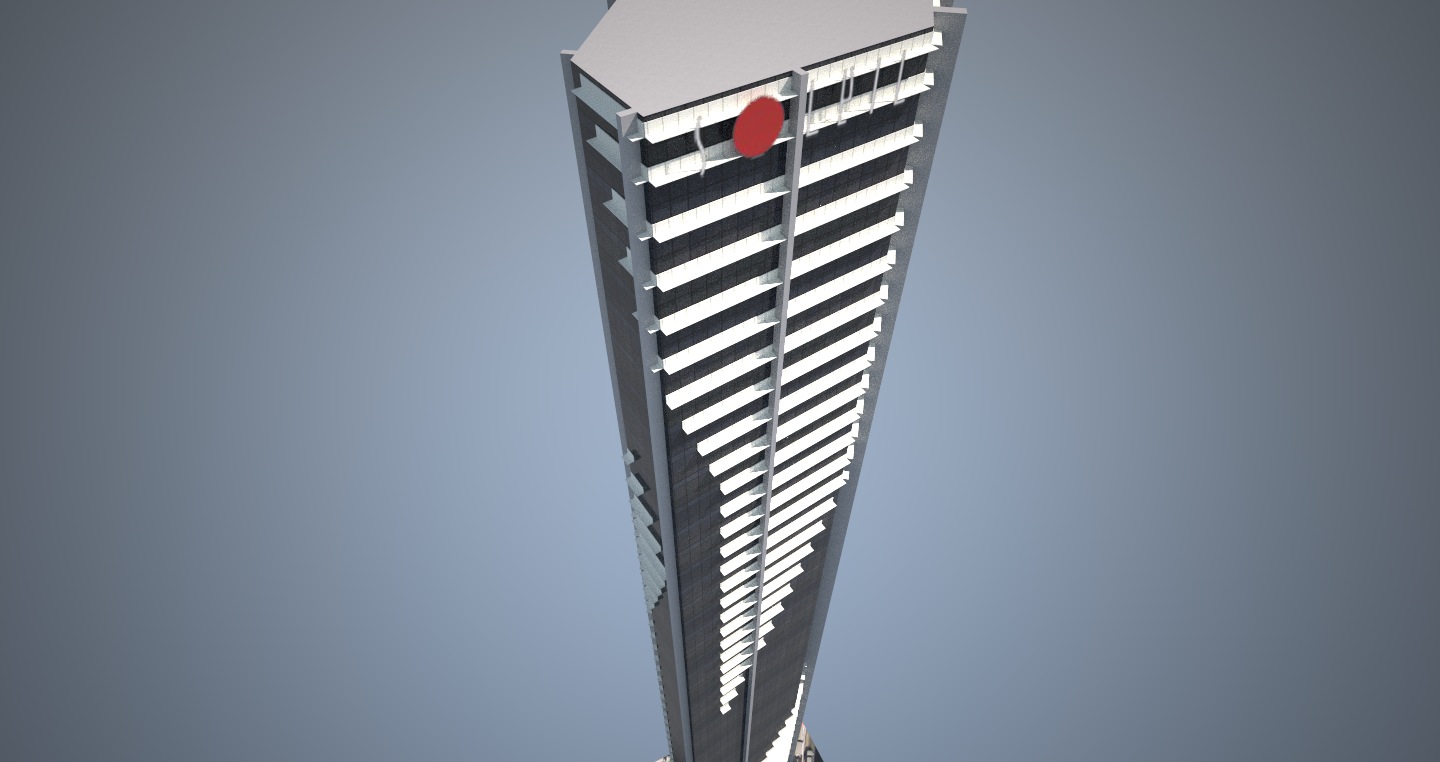 Soleil Apartments - Low poly Low-poly 3D model_5