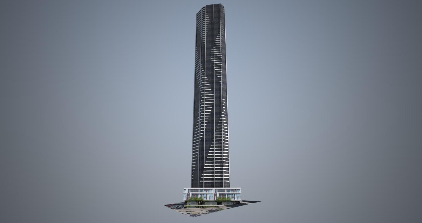 Soleil Apartments - Low poly Low-poly 3D model_4