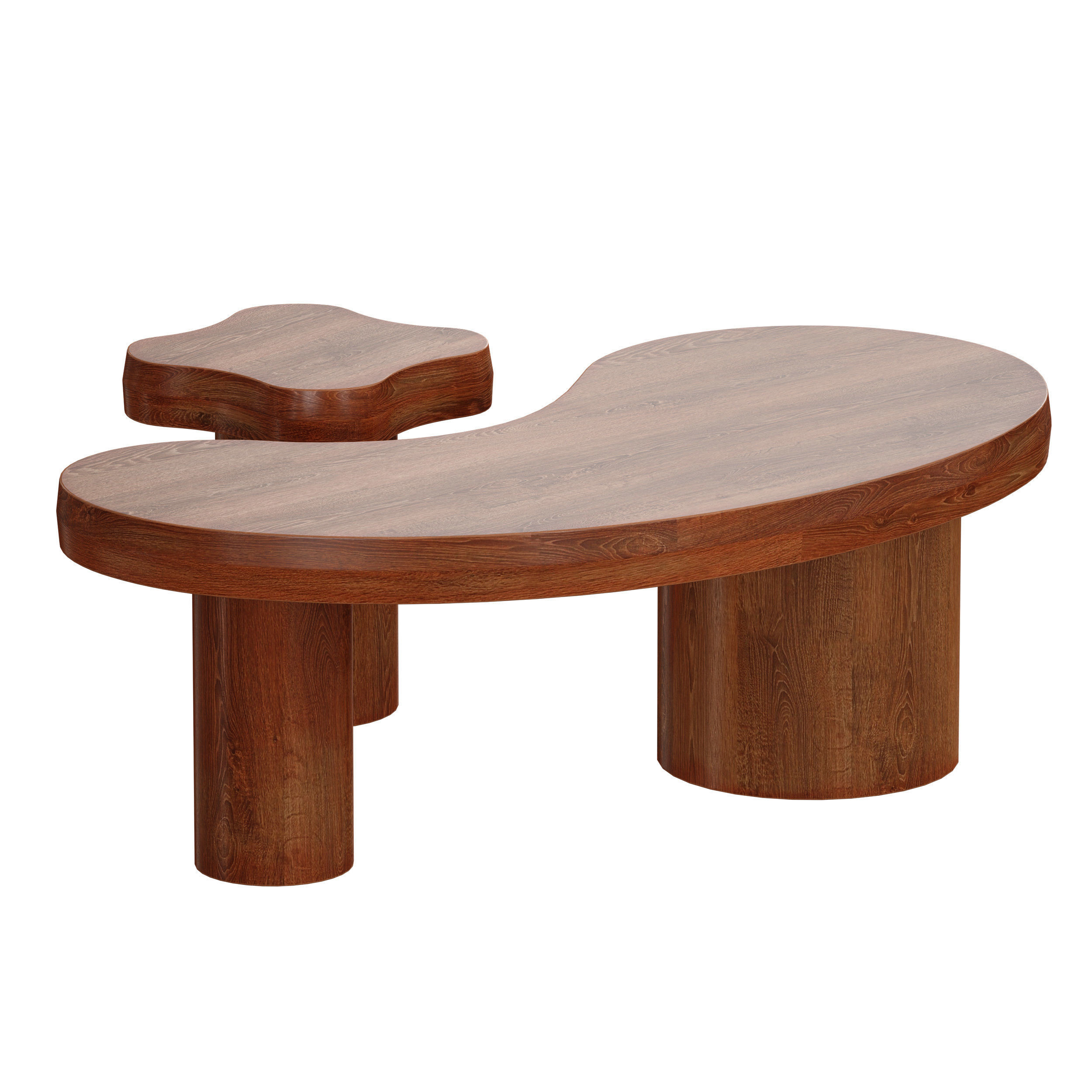 Augie Oak Wood Coffee Table by Jake Arnold 3D model_8