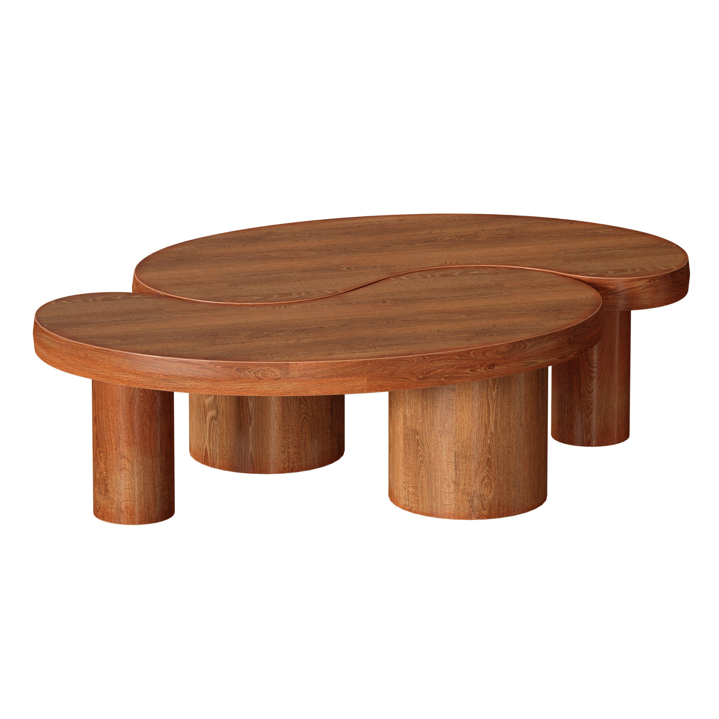 Augie Oak Wood Coffee Table by Jake Arnold 3D model_18