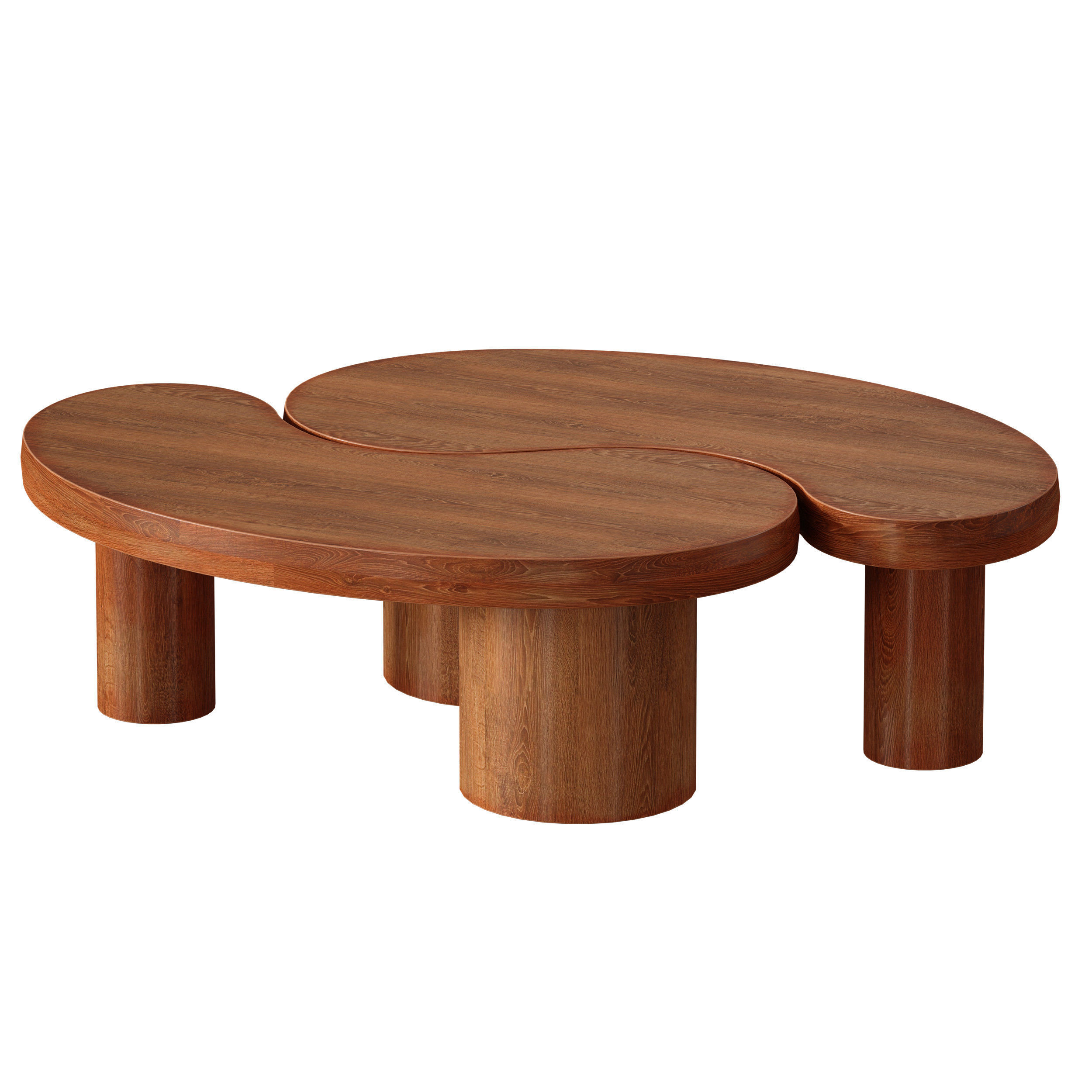 Augie Oak Wood Coffee Table by Jake Arnold 3D model_21