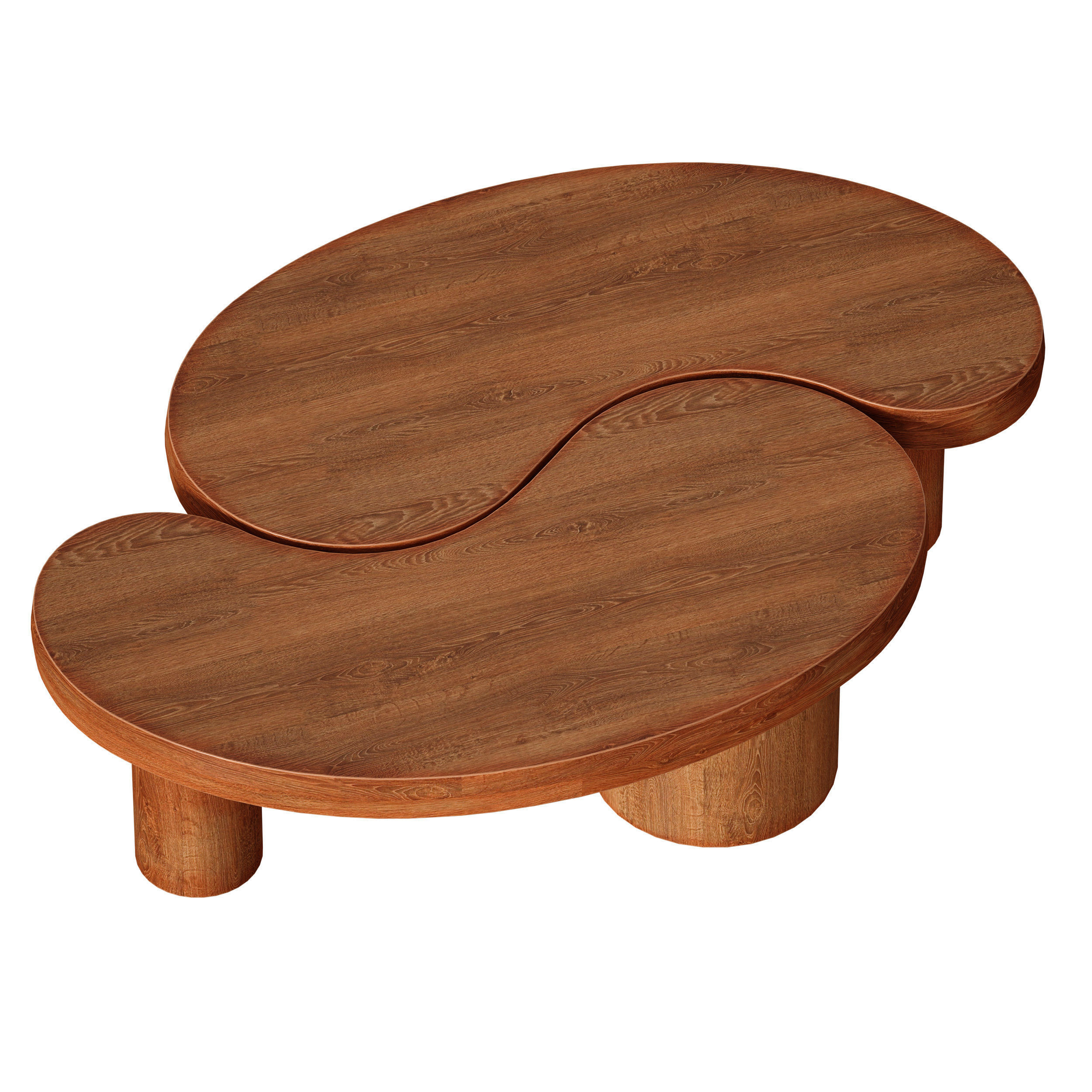 Augie Oak Wood Coffee Table by Jake Arnold 3D model_19