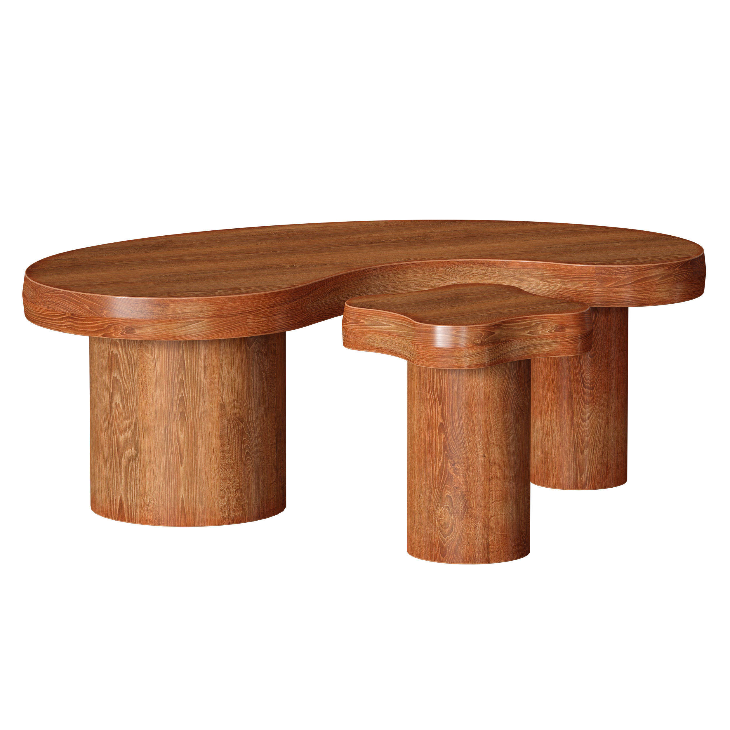 Augie Oak Wood Coffee Table by Jake Arnold 3D model_2