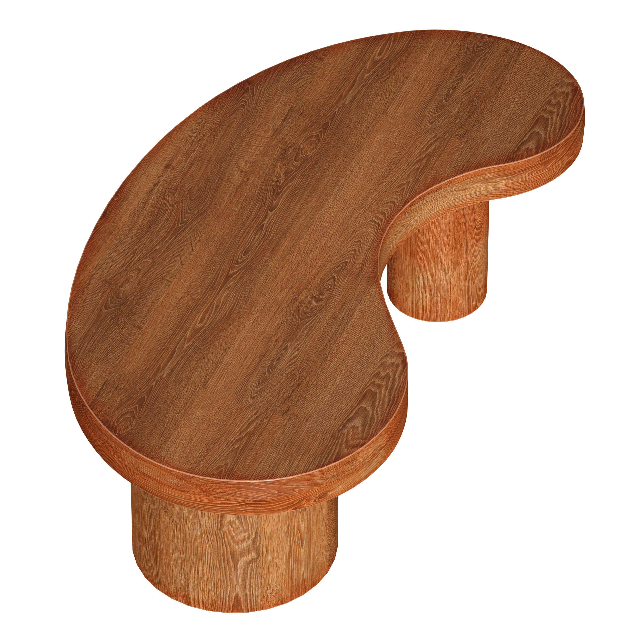 Augie Oak Wood Coffee Table by Jake Arnold 3D model_16