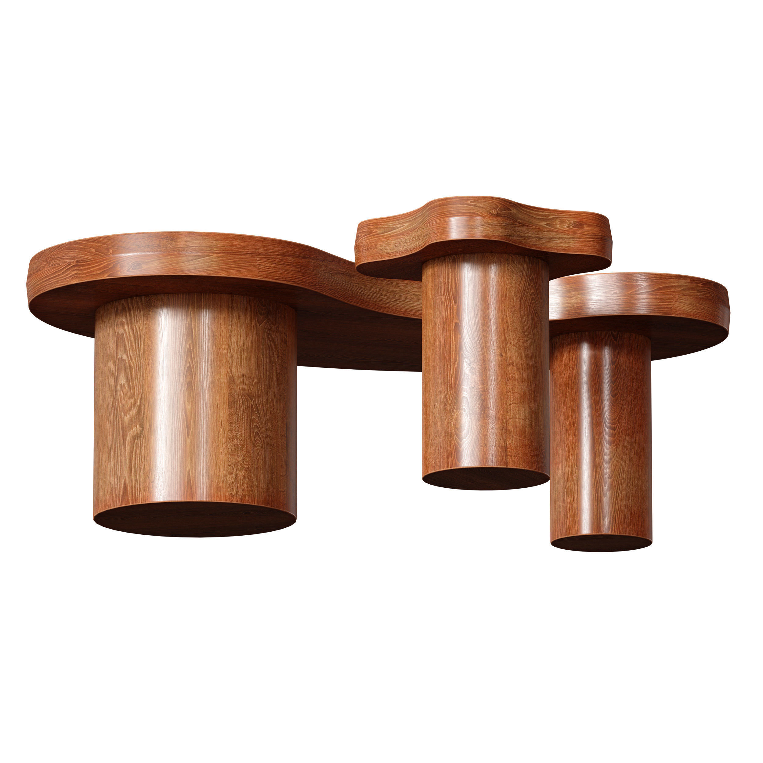 Augie Oak Wood Coffee Table by Jake Arnold 3D model_3