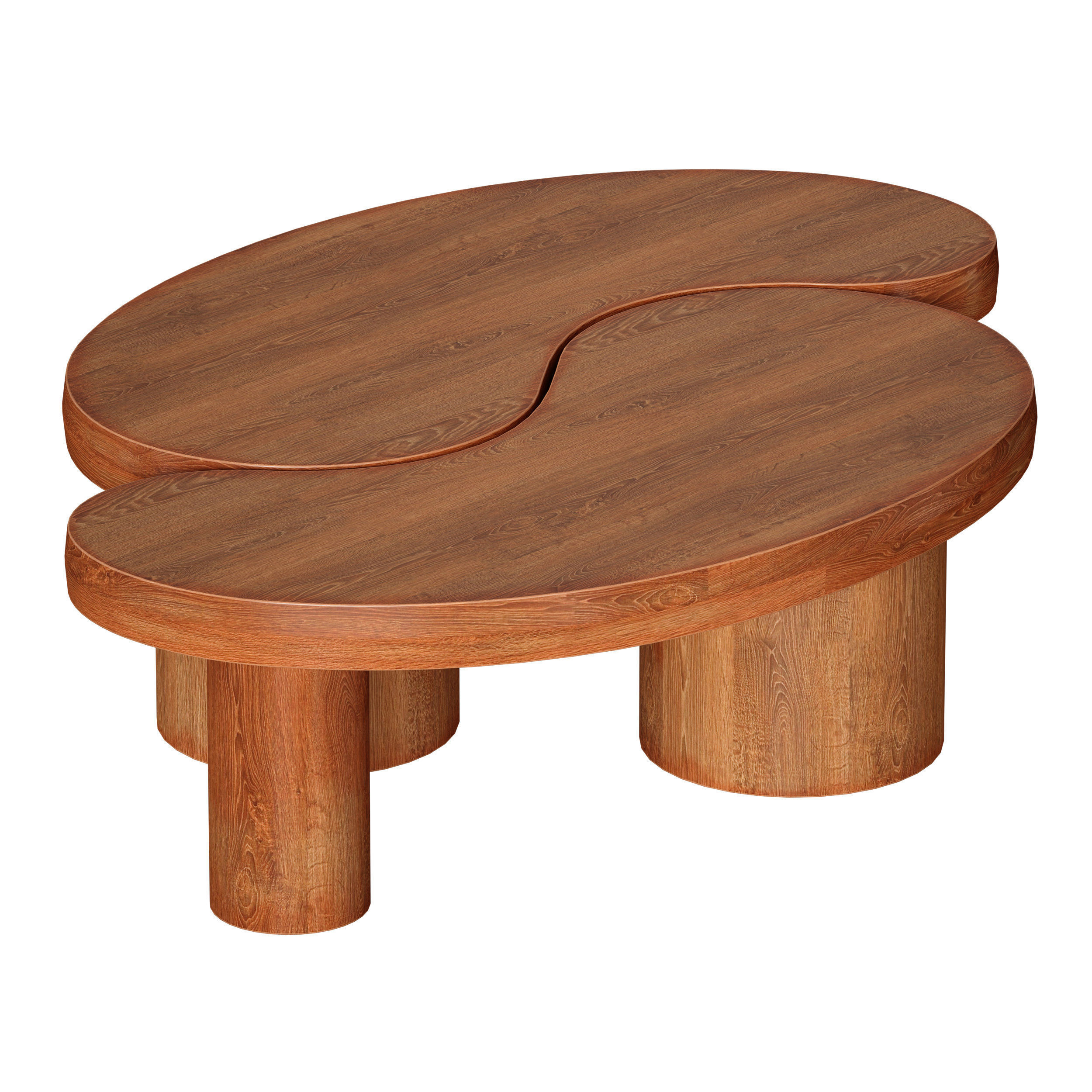 Augie Oak Wood Coffee Table by Jake Arnold 3D model_17