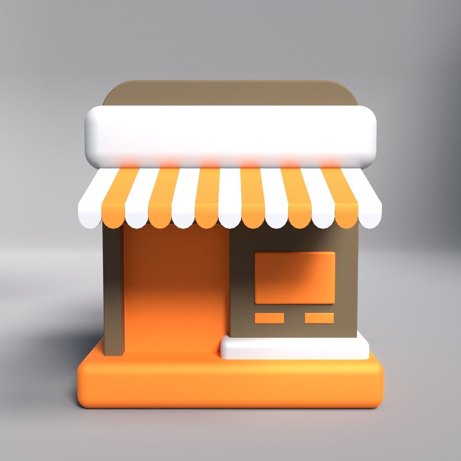 Marketplace 3D icon AR VR Lowpoly Model game ready  Low-poly 3D model_1