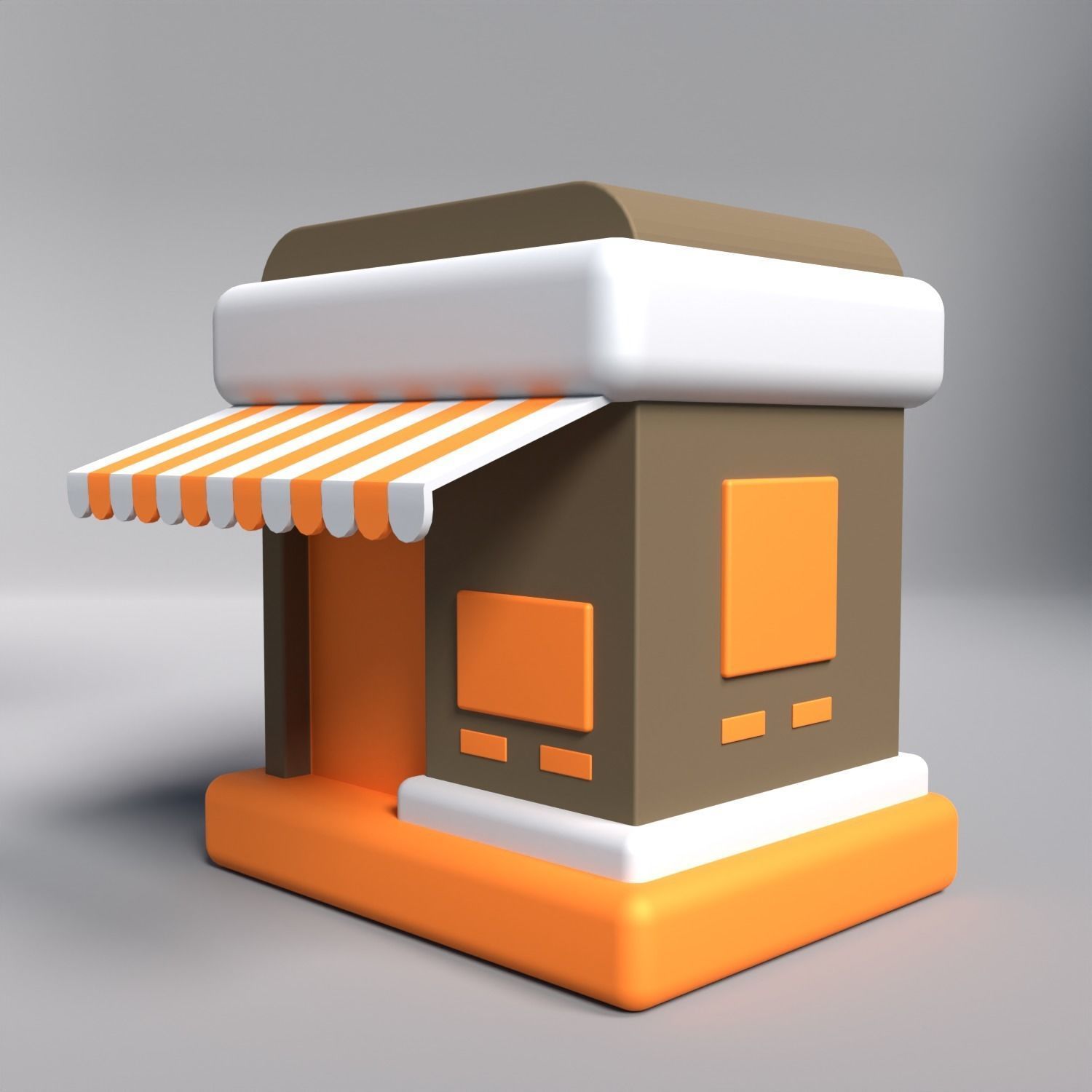Marketplace 3D icon AR VR Lowpoly Model game ready  Low-poly 3D model_2