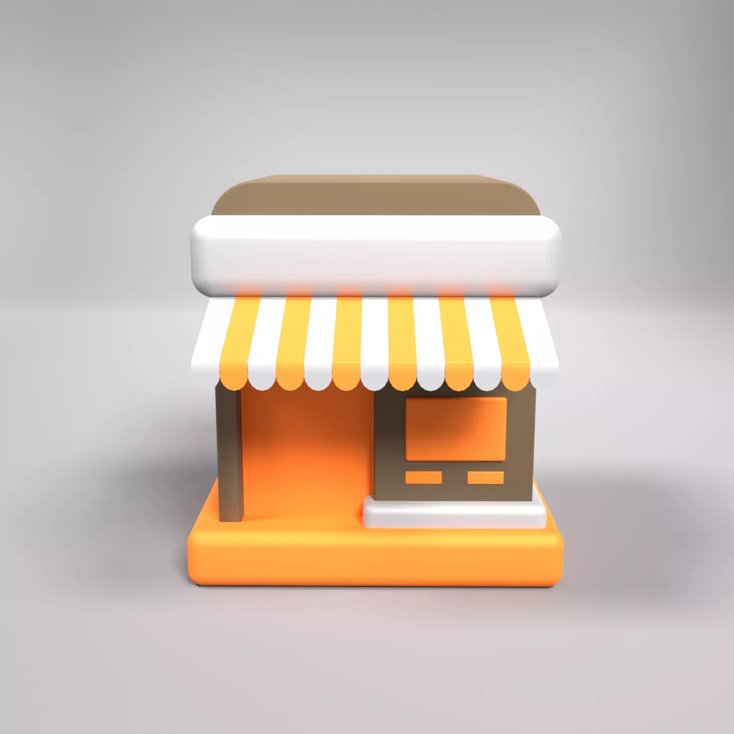 Marketplace 3D icon AR VR Lowpoly Model game ready  Low-poly 3D model_0