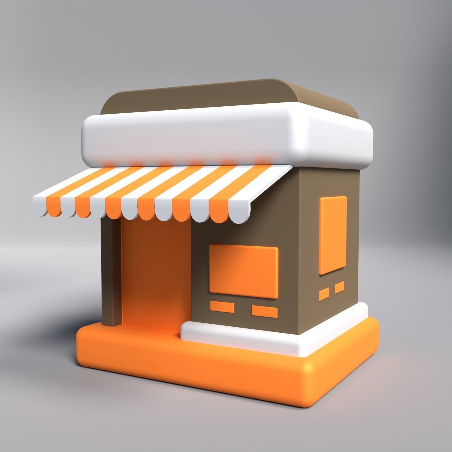 Marketplace 3D icon AR VR Lowpoly Model game ready  Low-poly 3D model_3