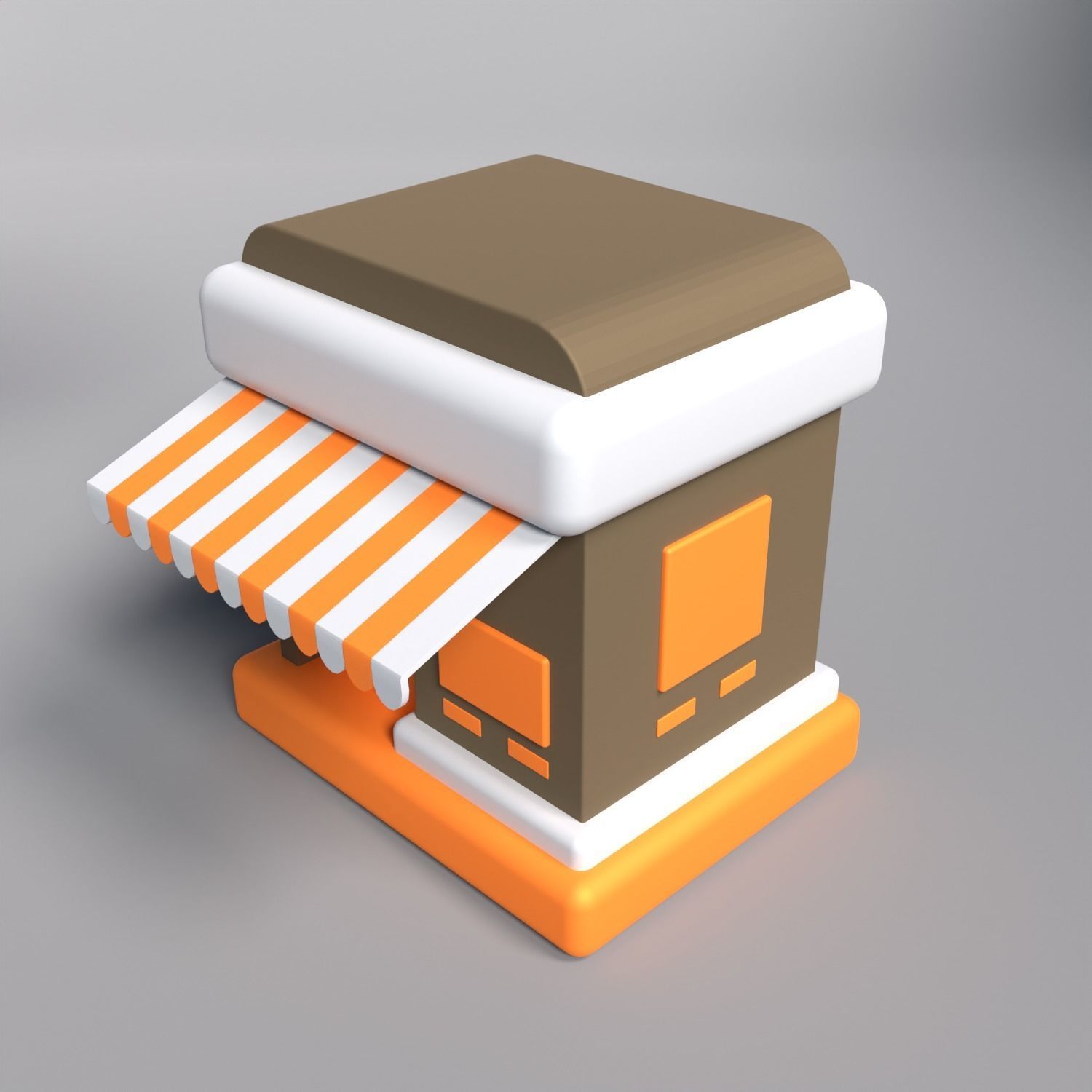 Marketplace 3D icon AR VR Lowpoly Model game ready  Low-poly 3D model_10