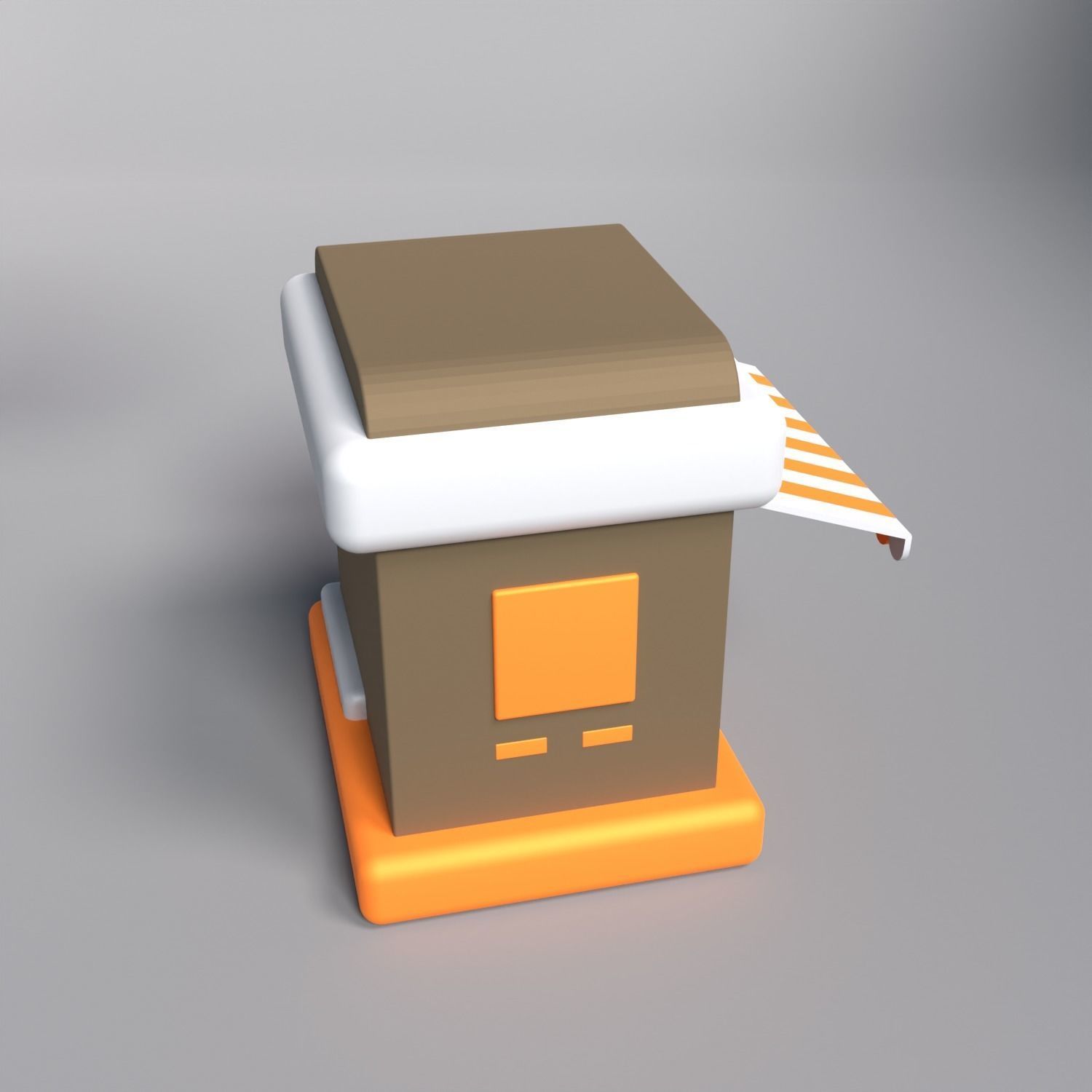 Marketplace 3D icon AR VR Lowpoly Model game ready  Low-poly 3D model_12