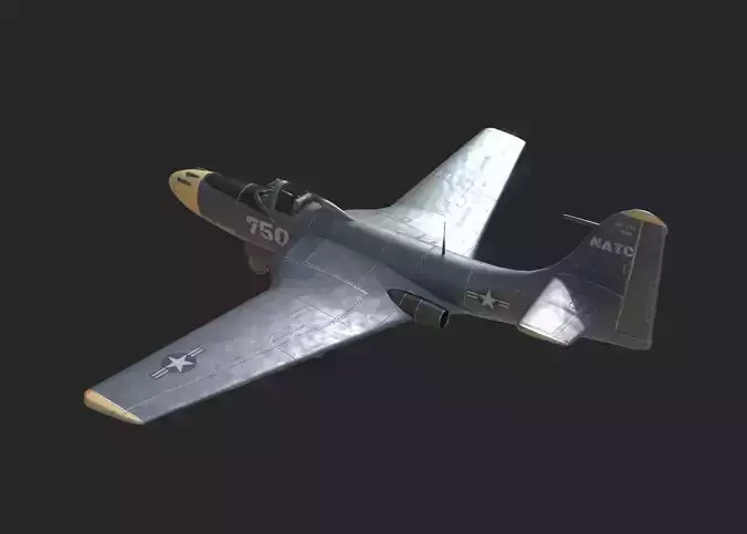 US Navy FH-1 XFD-1 FD Phantom Fighter