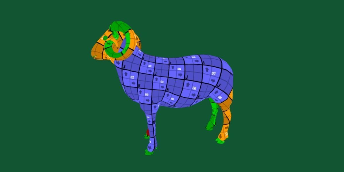 Desert Bighorn Sheep Low-poly 3D model_11