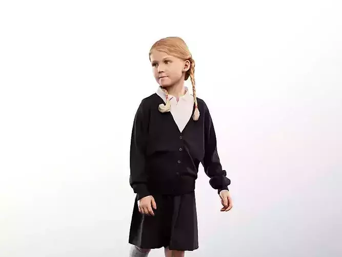 Luciana 12510 - Walking Young School Girl