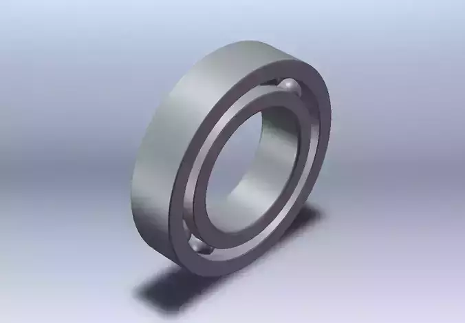 6007 Ball Bearing 3D model
