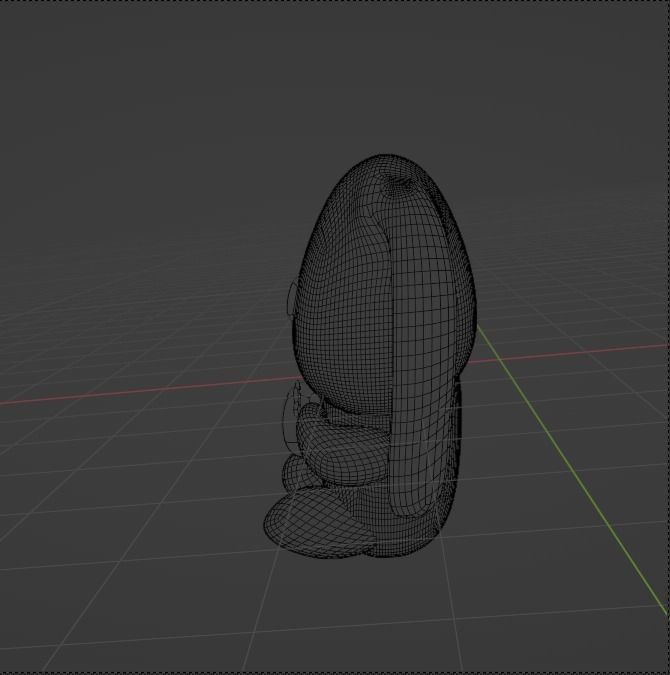 Bunny Plushie Low-poly 3D model_7