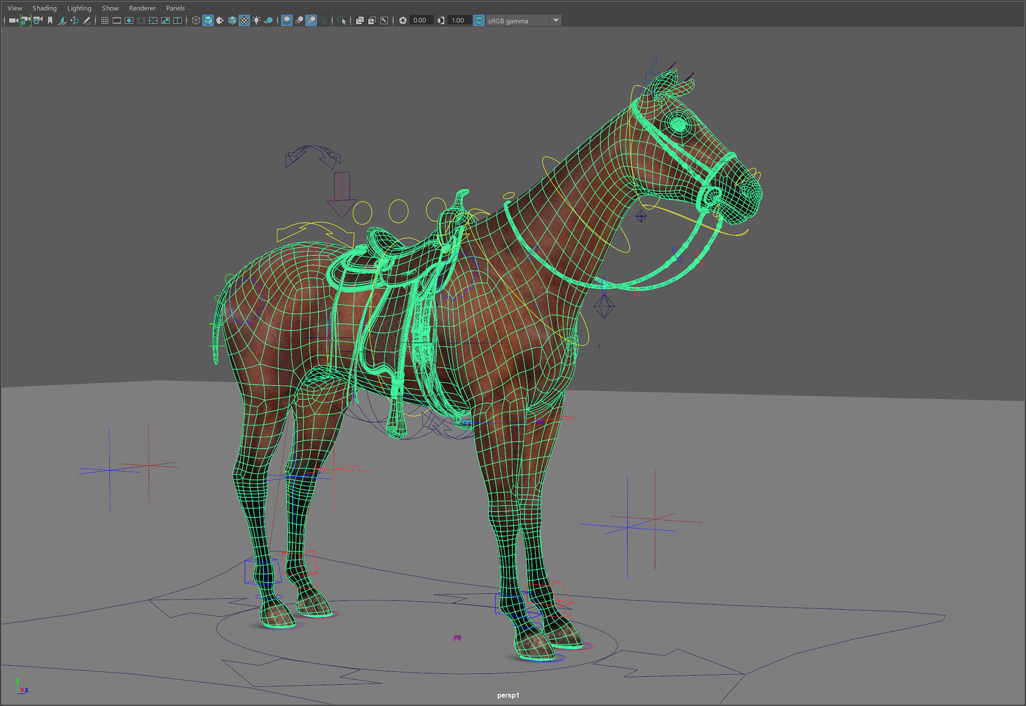 Animated Horses v5 3D model_8