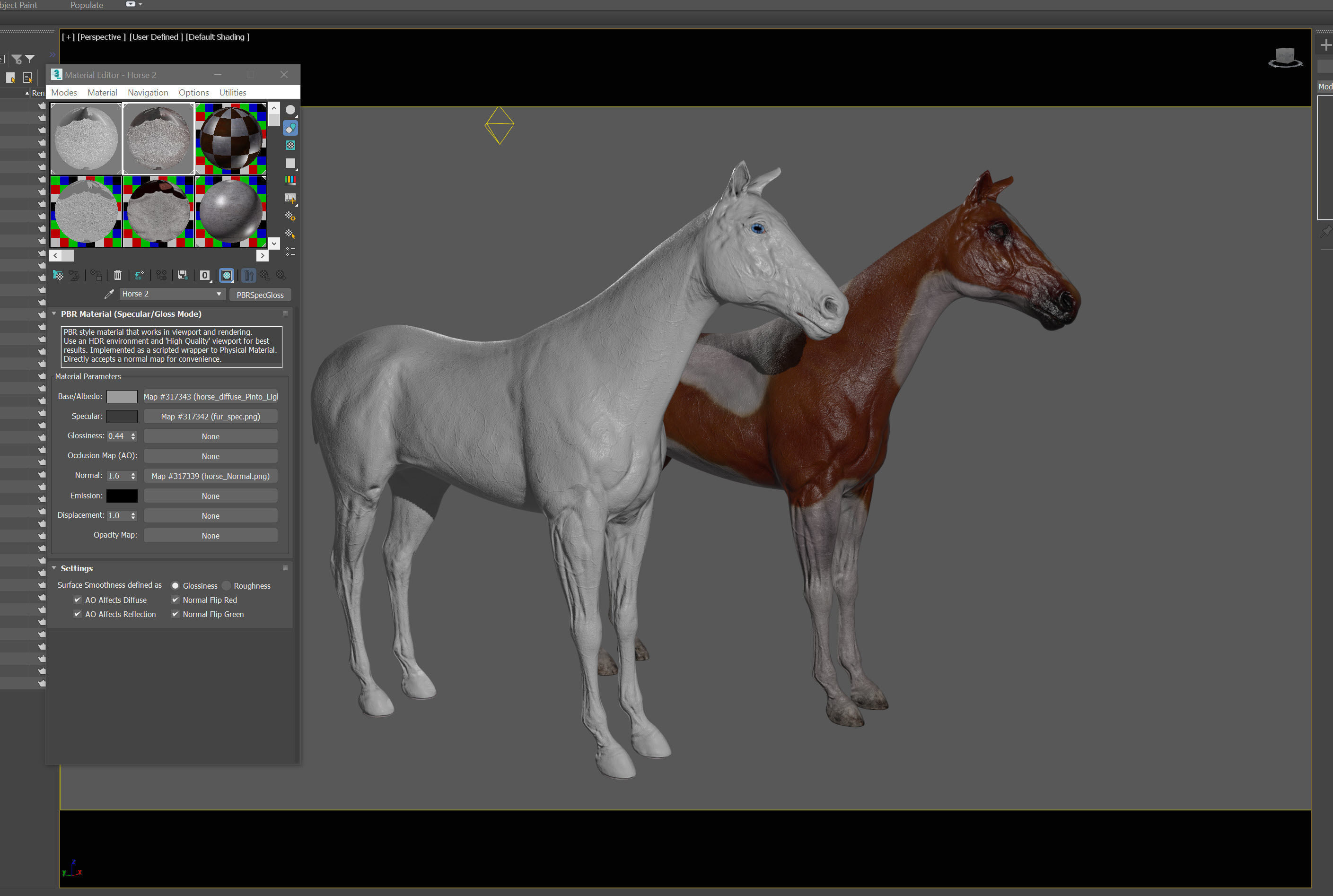 Animated Horses v5 3D model_13